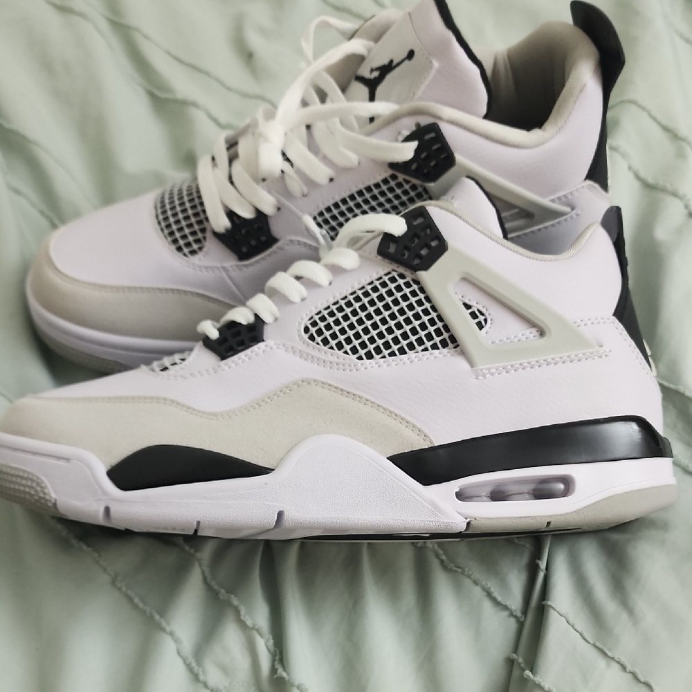 Air Jordan Retro Sneakers in White and Black